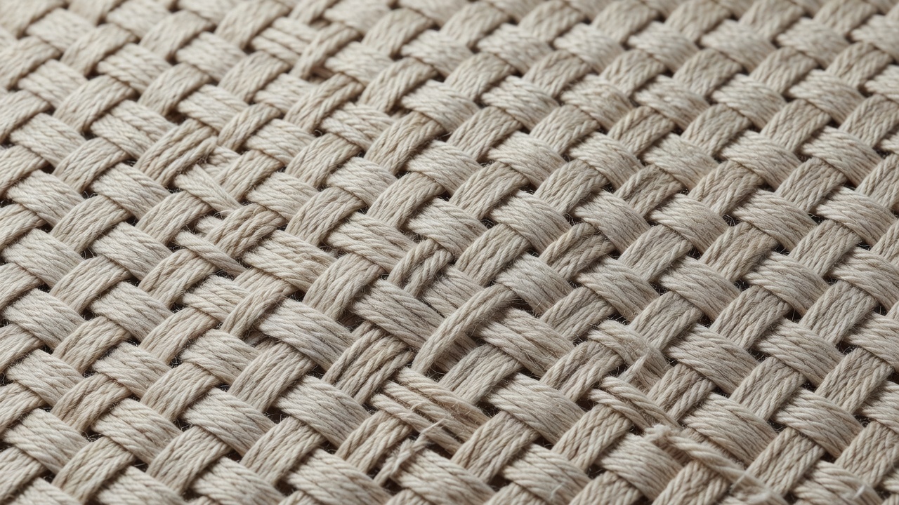 Basket weave fabric showing two-over-two checkerboard pattern