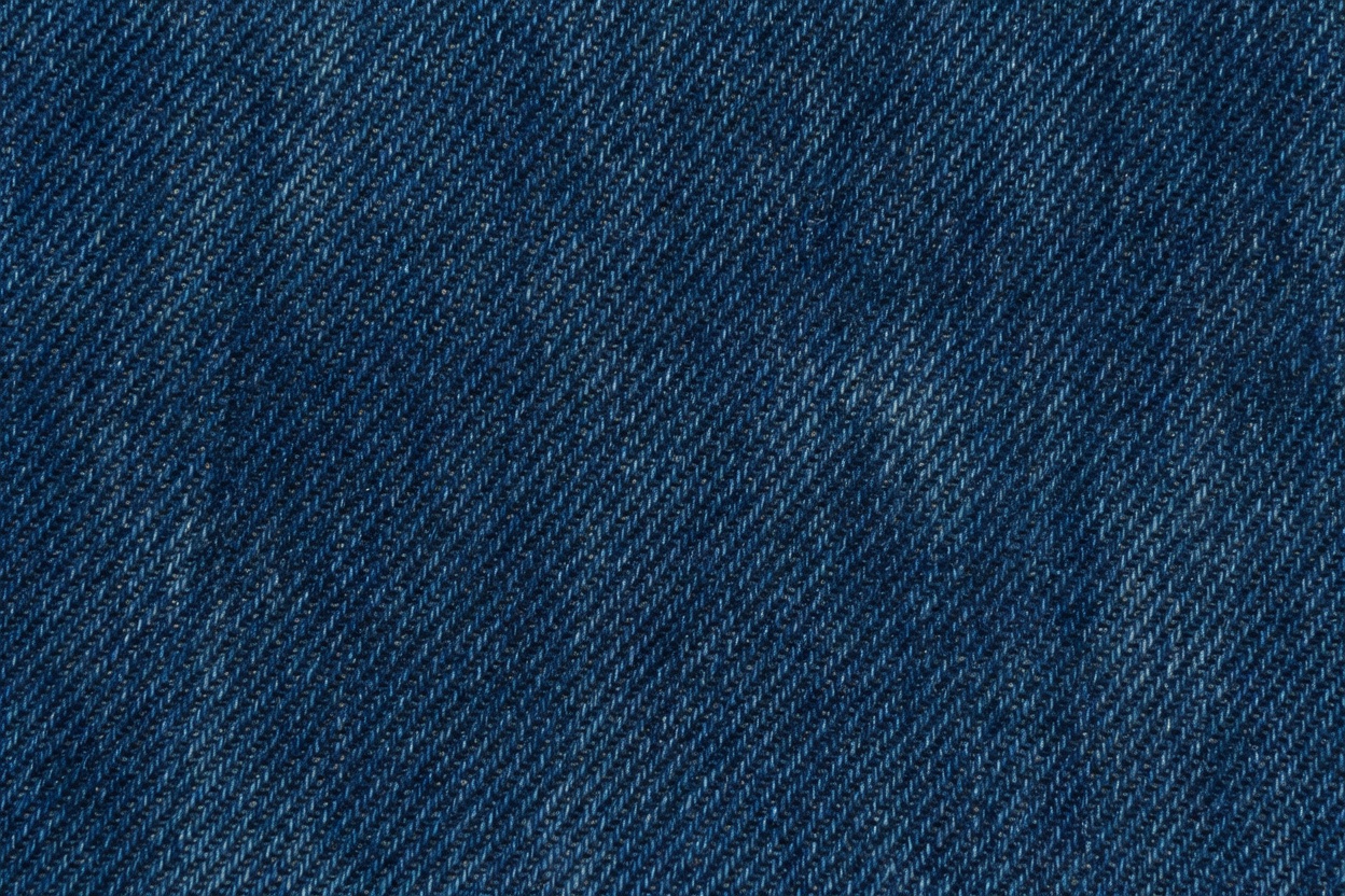 Denim fabric texture showing twill weave structure
